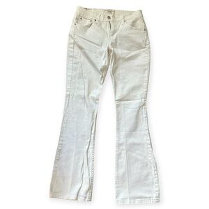 Signature White Levi Strauss Stretch Bootcut Flare Jeans